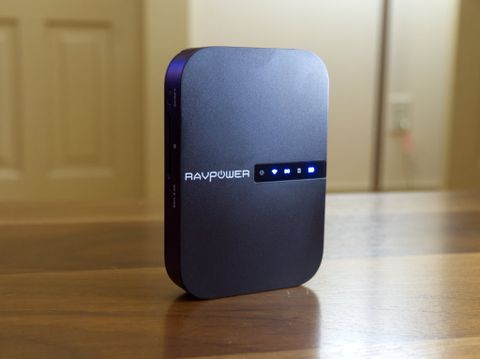 filehub travel router with external battery