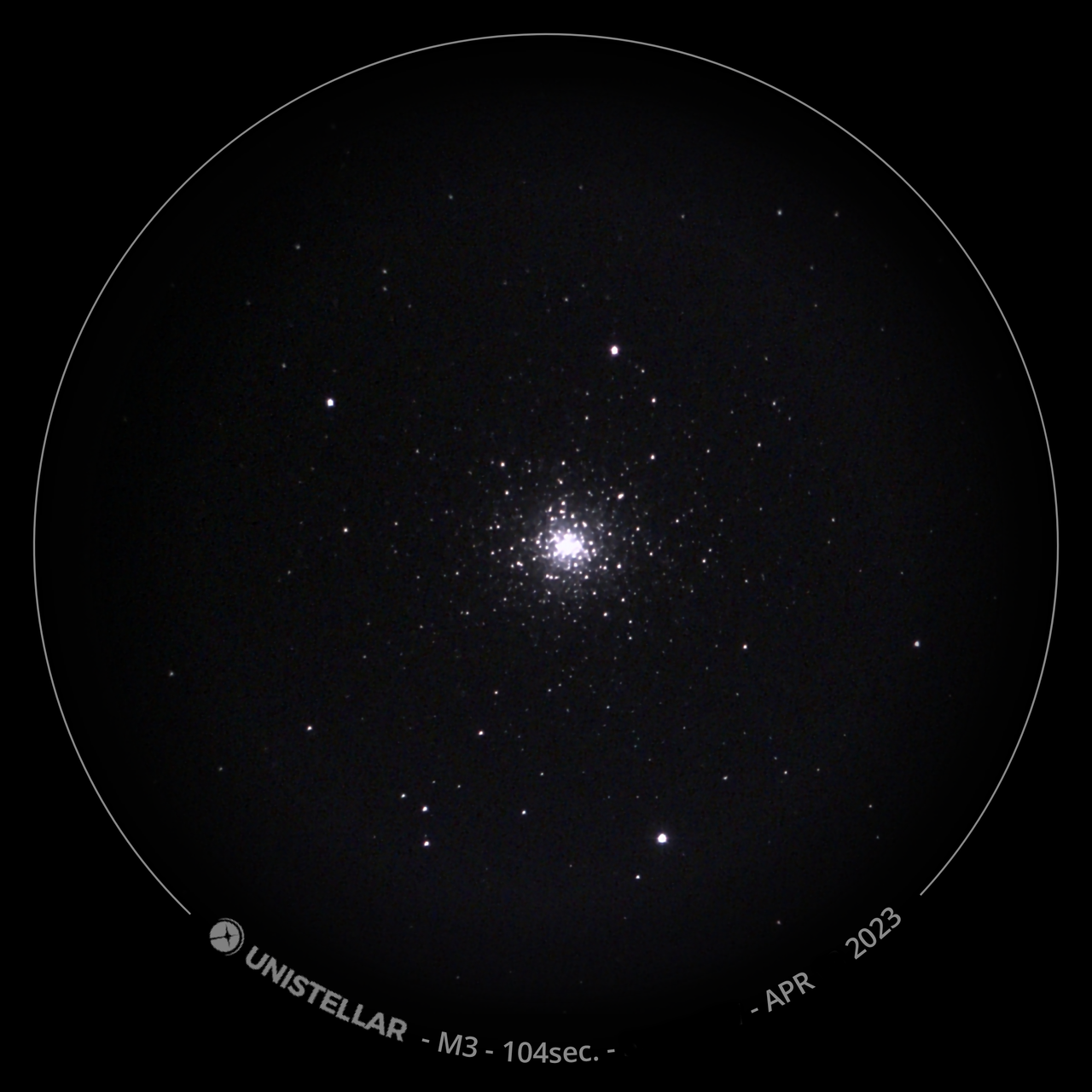 stars seen though the Unistellar eQuinox 2 telescope