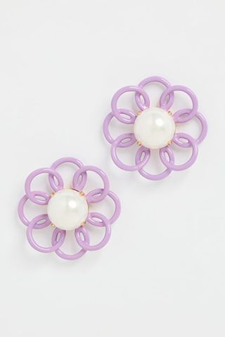 Lele Sadoughi Marigold Button Earrings 