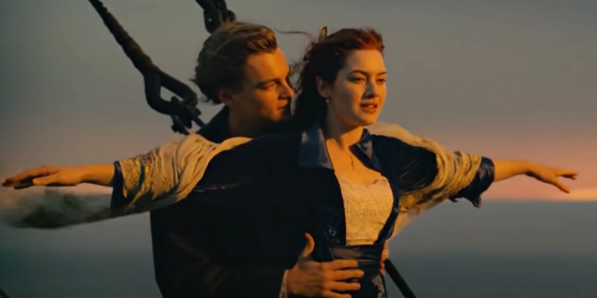 Leonardo DiCaprio and Kate Winslet in Titanic