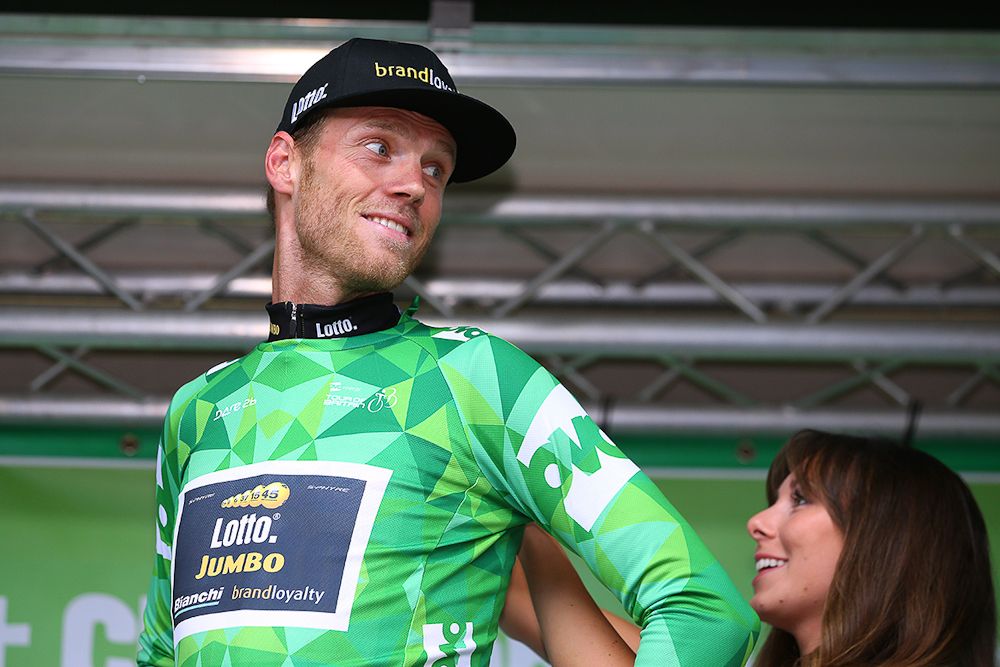 Another day in green at the Tour of Britain for Lars Boom