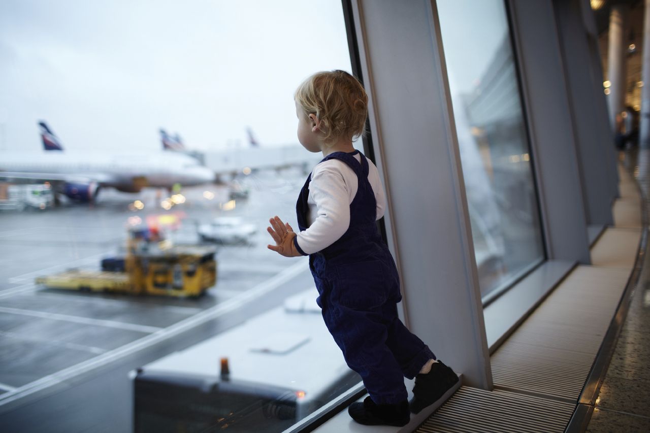 Child at airport