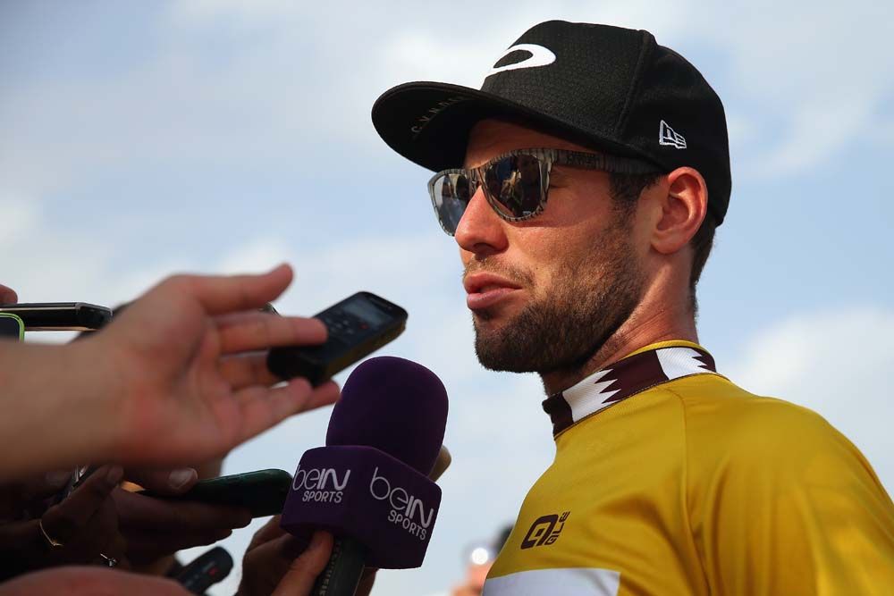 Mark Cavendish (Dimension Data) speaks about his victory