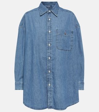 Oversized denim shirt, Oversized Denim Shirt