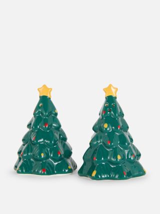 Christmas Tree Salt and Pepper Shakers