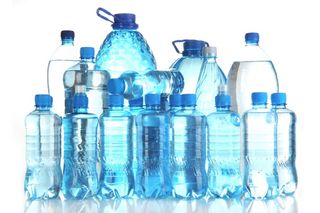 water bottles, recycling, reusing