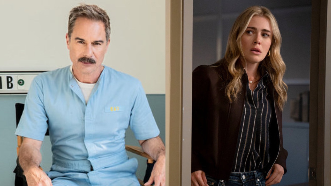 Eric McCormack as Ron Simms and Melissa Roxburgh as Bex in The Hunting Party Season 2x01