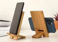 Natural-Style Bamboo Phone Stand