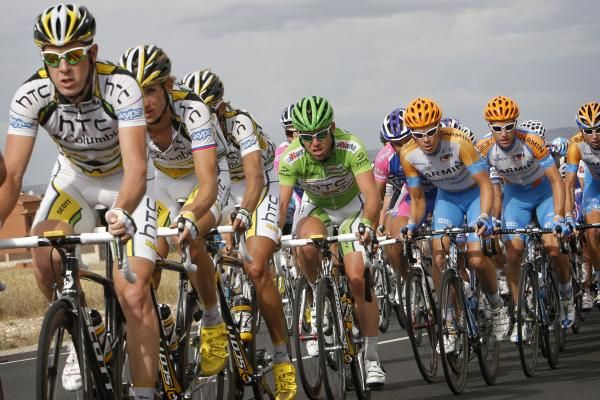 HTC-Columbia led Mark Cavendish out to perfection once again.