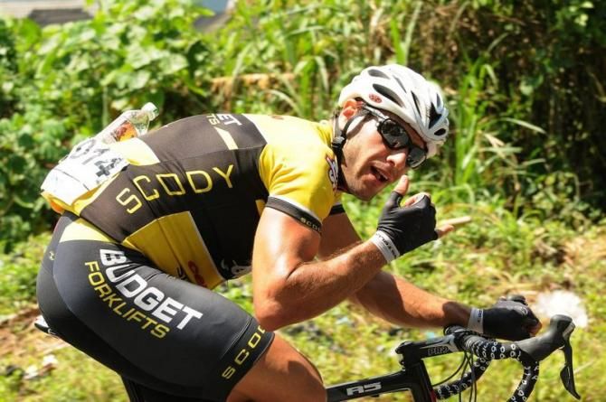 Jacob Kauffmann of Budget Forklifts during stage 6 Tour de Singkarak 2013