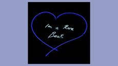 “I’m A Rare Bear”, Tracey Emin, white and blue neon, 2014, part of Christie's auction ‘George Club: Twenty Years in Mayfair’ 