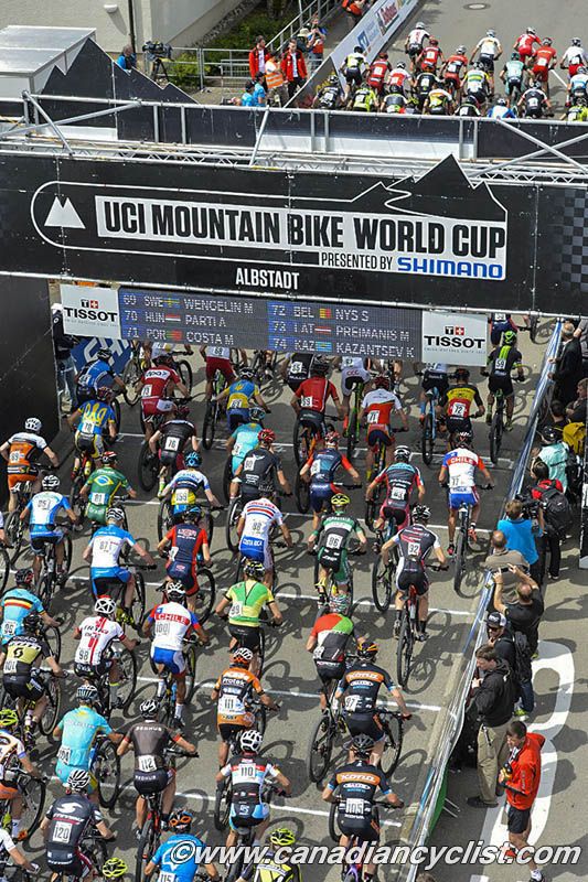 Elite men ready for the start