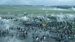 Napoleon VFX; a distant view of a battlefield