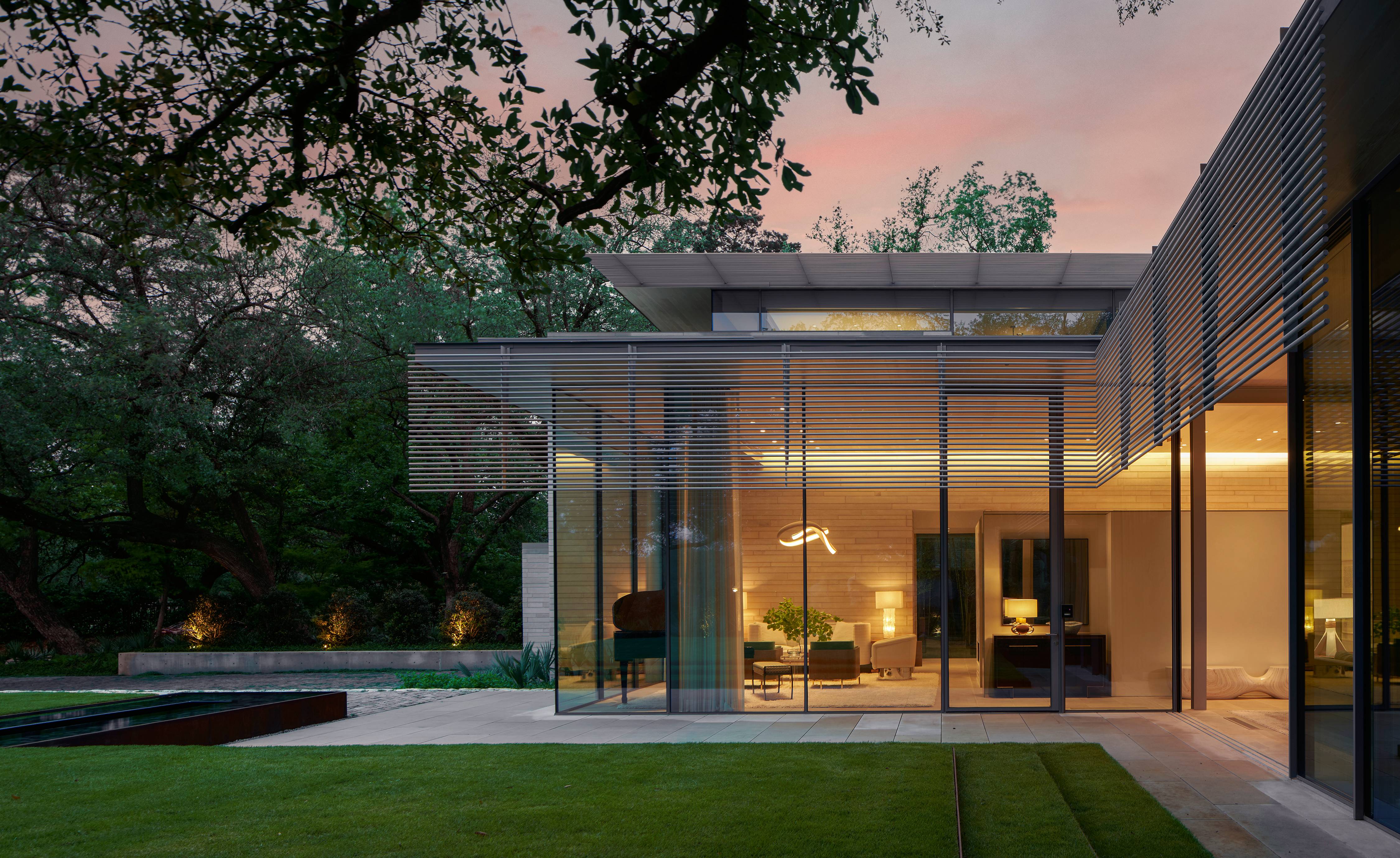 This glassy modernist mansion is a suburban Dallas house | Wallpaper