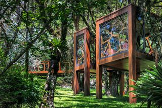 brazilian treehouse made of wood