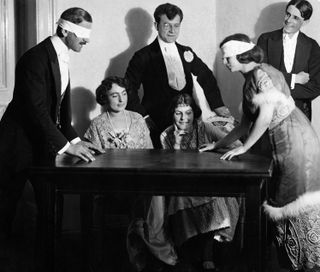 Photograph of 1920s parlour games
