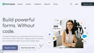 Website screenshot for Formstack October 2024