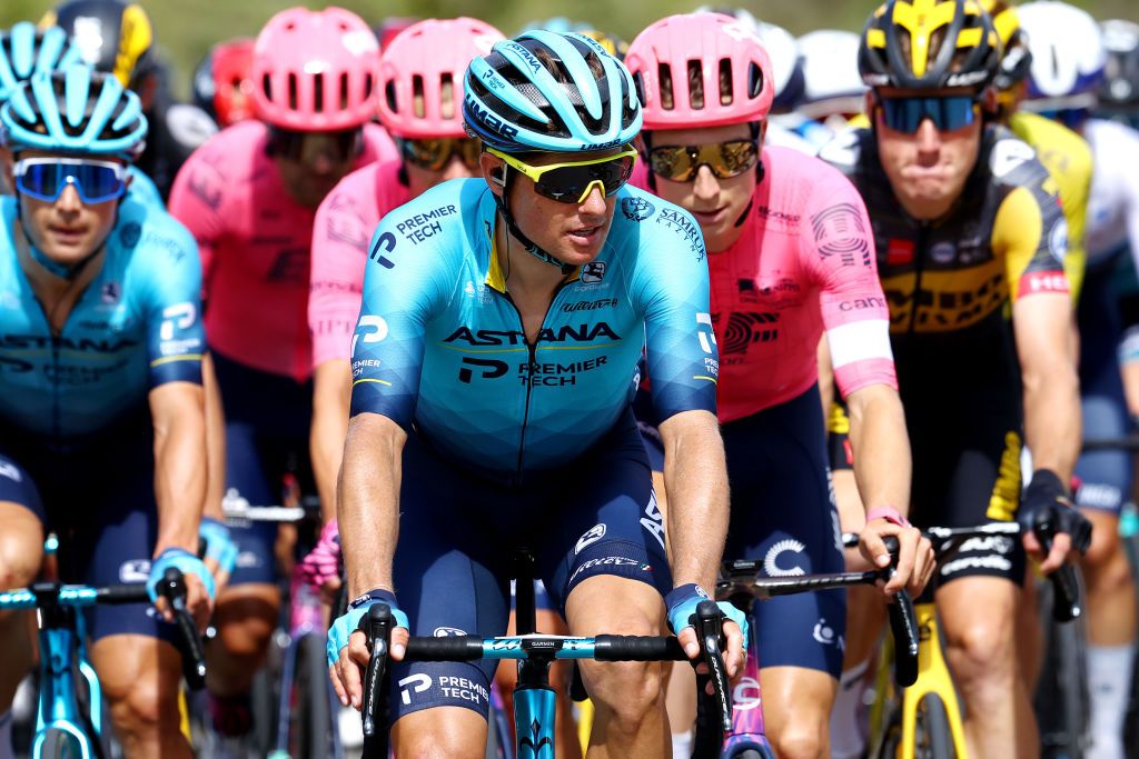 NMES FRANCE JULY 08 Jakob Fuglsang of Denmark and Team Astana Premier Tech during the 108th Tour de France 2021 Stage 12 a 1594km stage from SaintPaulTroisChateaux to Nimes LeTour TDF2021 on July 08 2021 in Nmes France Photo by Michael SteeleGetty Images