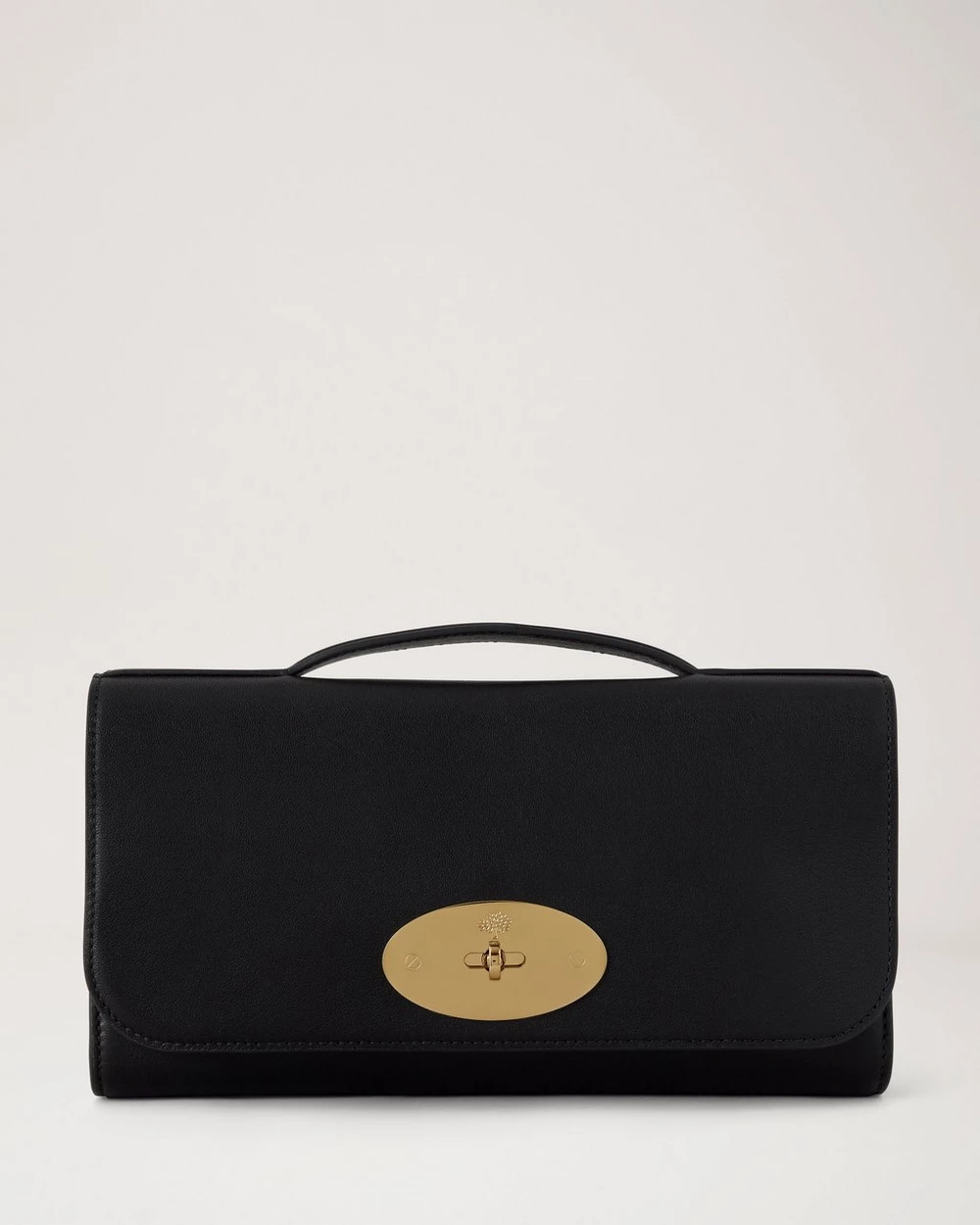 Mulberry, Lily Clutch in Black Vesta Nappa