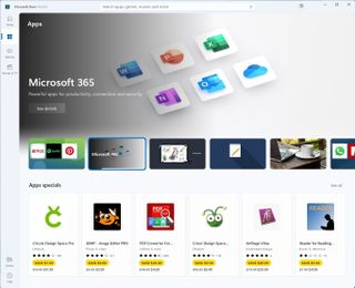 Microsoft Store Apps section
