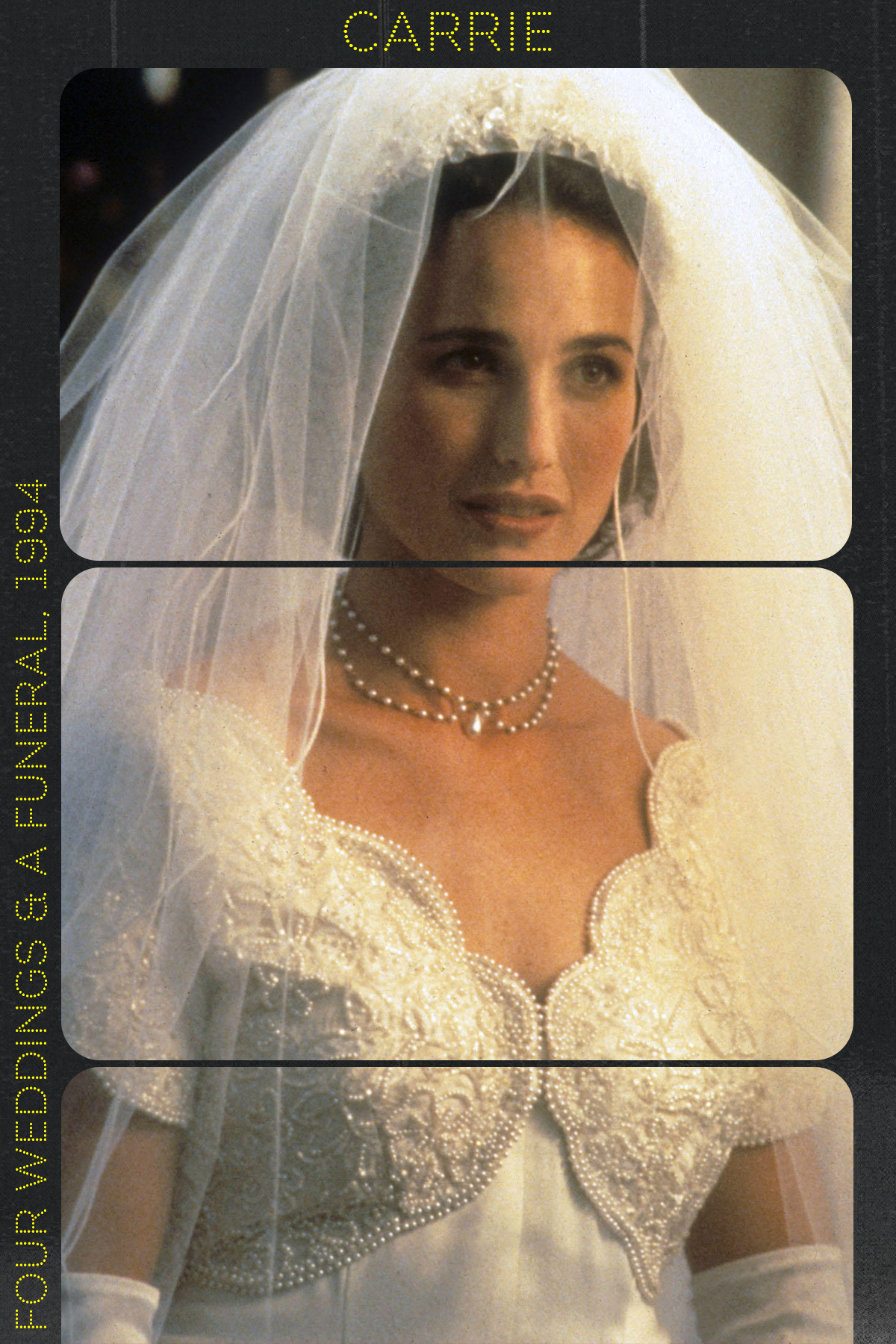 Still of Carrie from Four Weddings and a Funeral