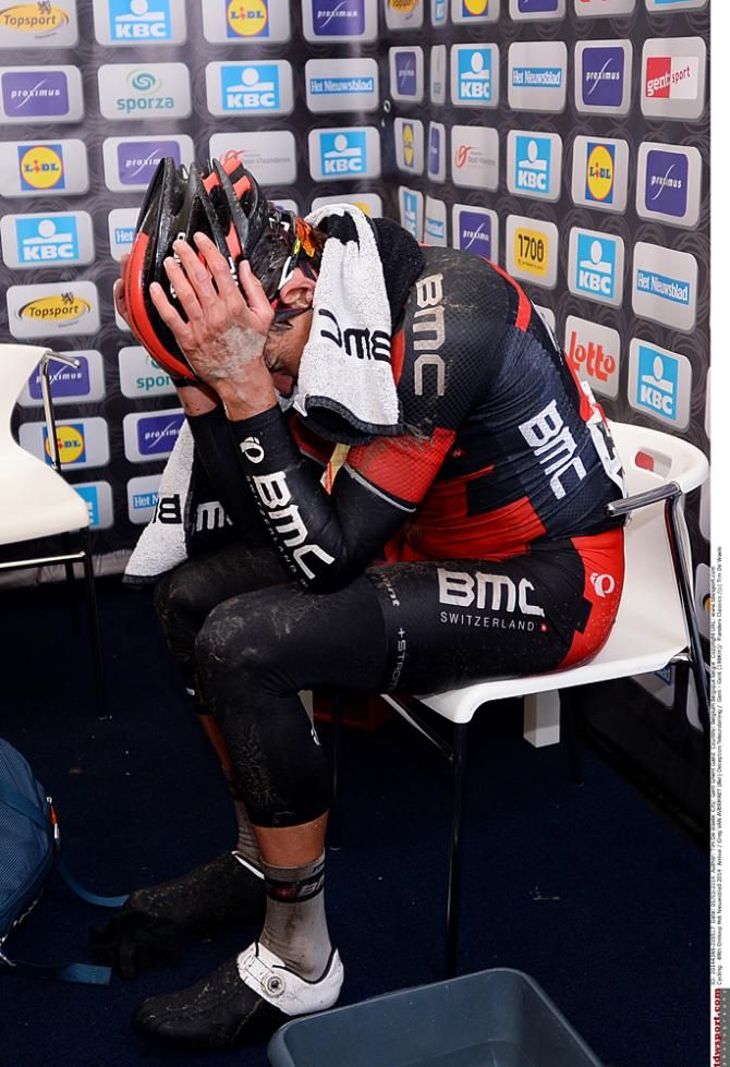 Greg Van Avermaet was devastated and frozen after losing Omloop Het Nieuwsblad
