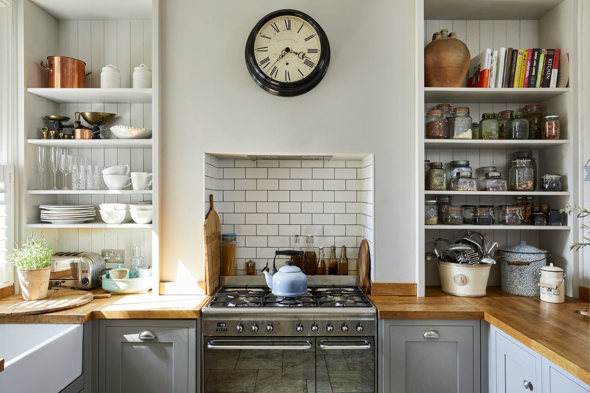 reclaimed materials for a low-cost kitchen makeover