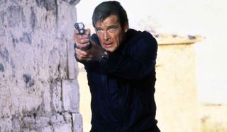 For Your Eyes Only Roger Moore aims his gun
