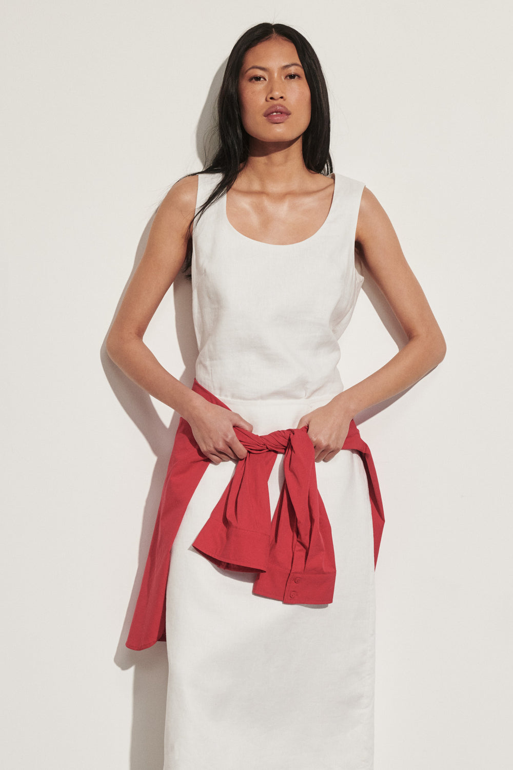 Aureli White Linen Top - 0 / White