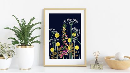 Etsy artwork: LauraAndrewsStudio Evening Foxglove Botanical Art Print