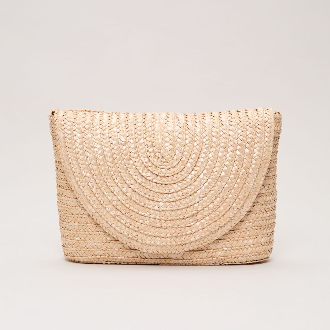 Phase Eight Straw Clutch Bag
