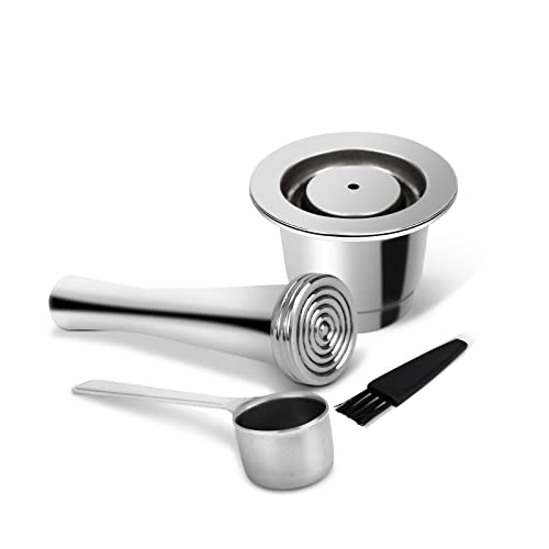 Lihong Reusable Coffee Pods, Stainless Steel Reusable Espresso Capsules Compatible With Nespresso Original Line (1 Pack)