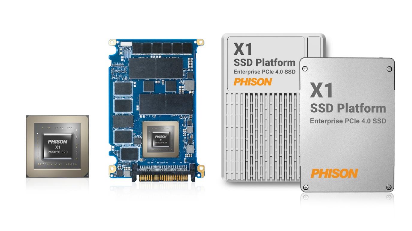 آی سی کنترلر SSD Enterprise Phison's X1 PCIe 4.0