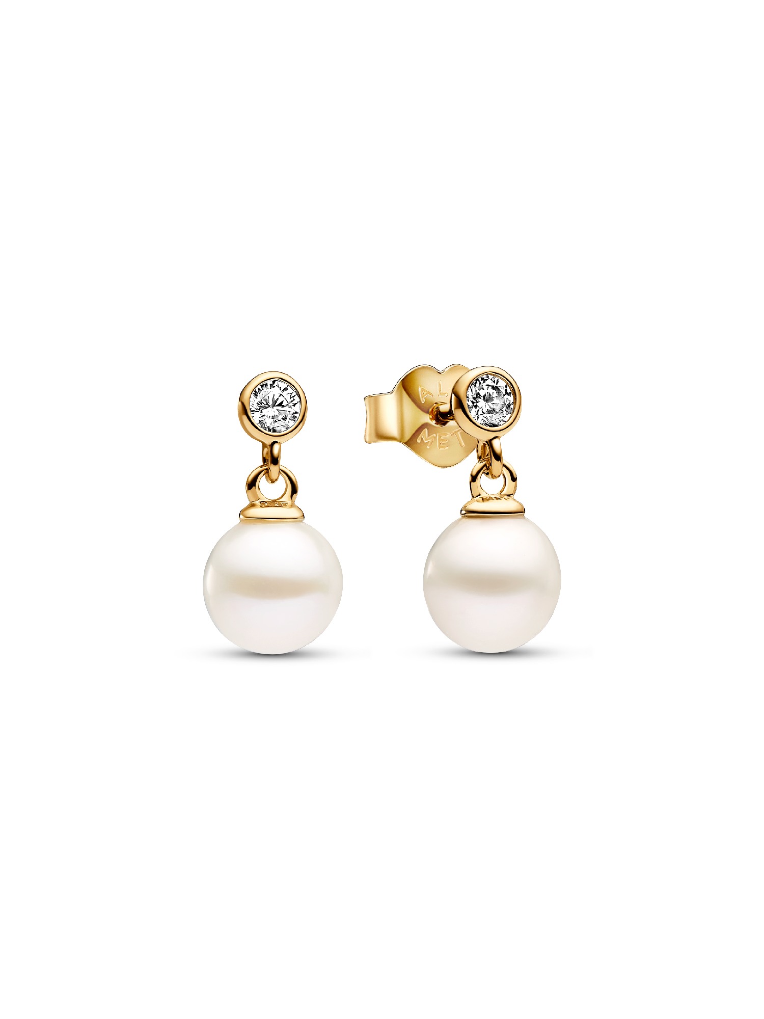 Treated Freshwater Cultured Pearl &amp;amp; Stone Drop Earrings