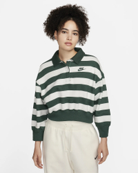 Nike Women's Oversized 3/4-Sleeve Striped Crop Polo: was $85 now $36 @ Nike