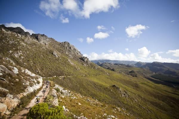 Riders start the Groenlandberg