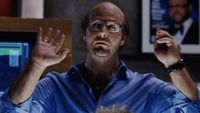 Les Grossman (Tom Cruise) makes a point in Tropic Thunder.