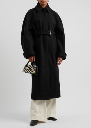 Le Manteau Bari Belted Wool Coat