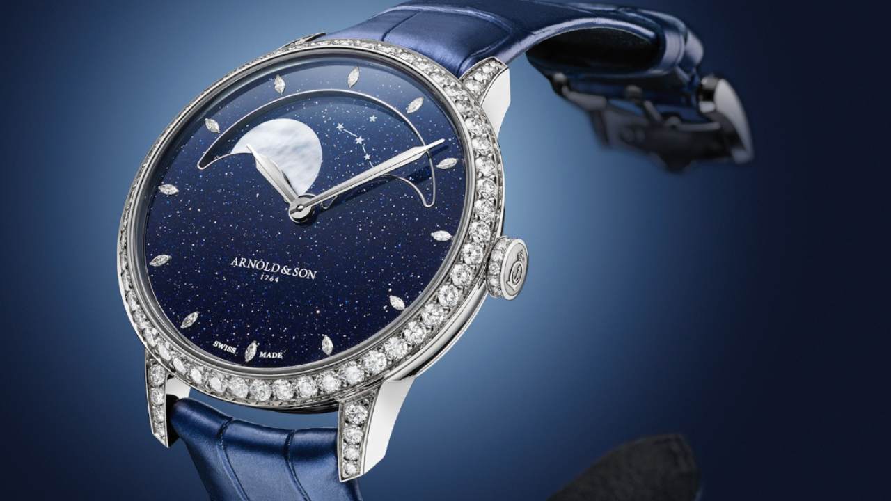Arnold &amp; Son Perpetual Moon 38 White Gold Aventurine Edition