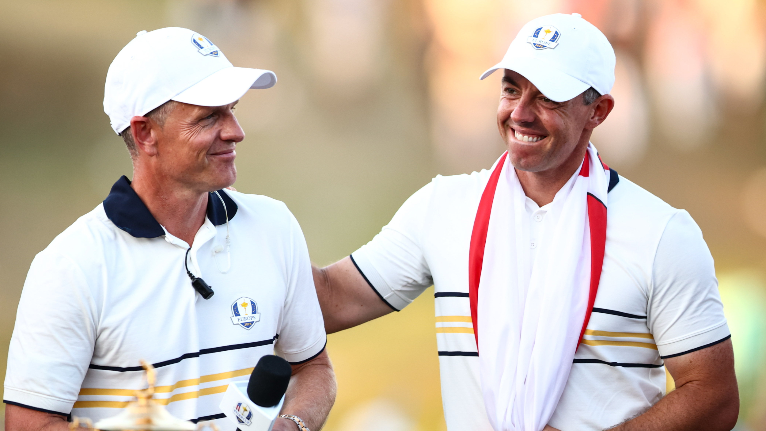 Luke Donald and Rory McIlroy at the Ryder Cup 
