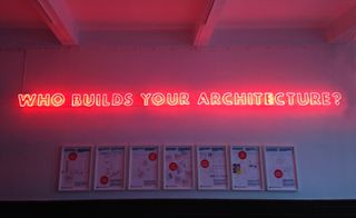 'Who builds your architecture?' wall art question
