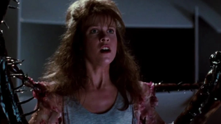 Debbie turning into a roach in A Nightmare on Elm Street 4.