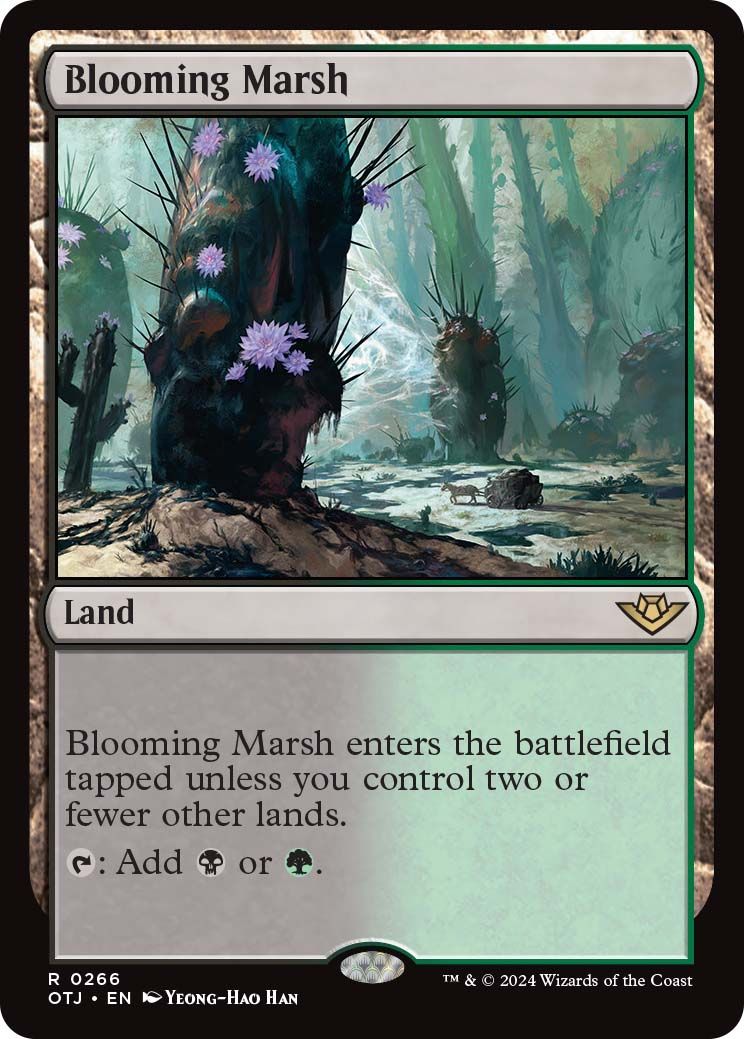 Blooming Marsh dual land MTG Outlaws