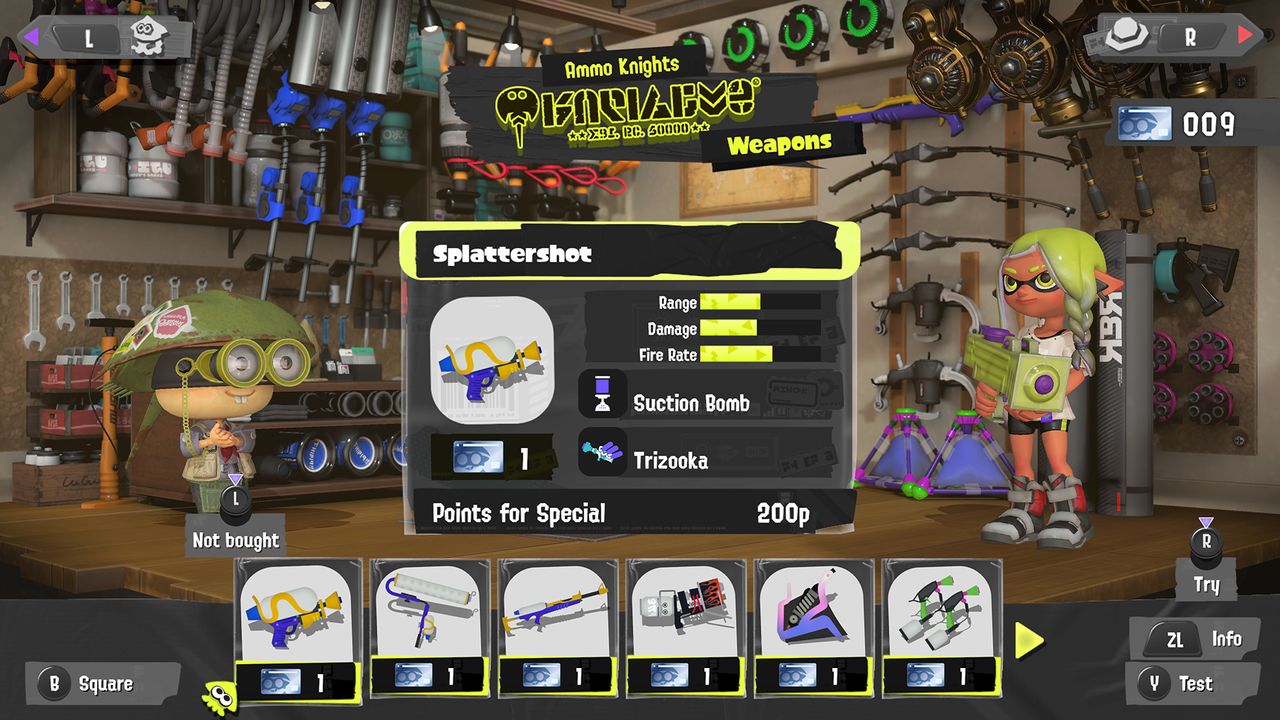 Splatoon 3 weapons