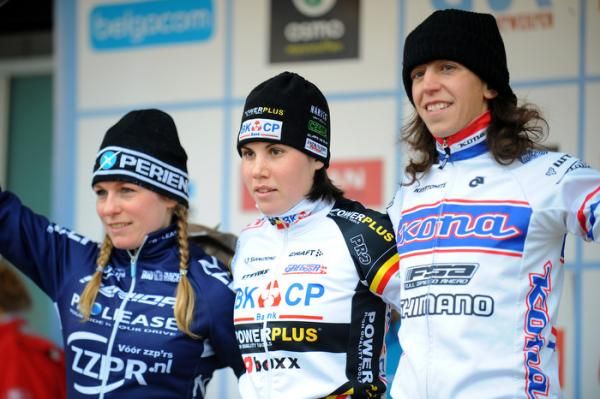 Podium: Daphny Van den Brand, Sanne Cant and Helen Wyman