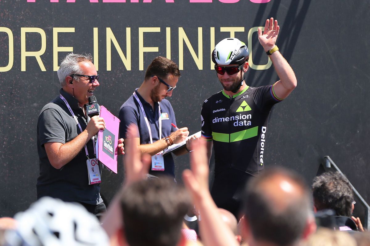 Mark Cavendish received a warm welcome in Florence