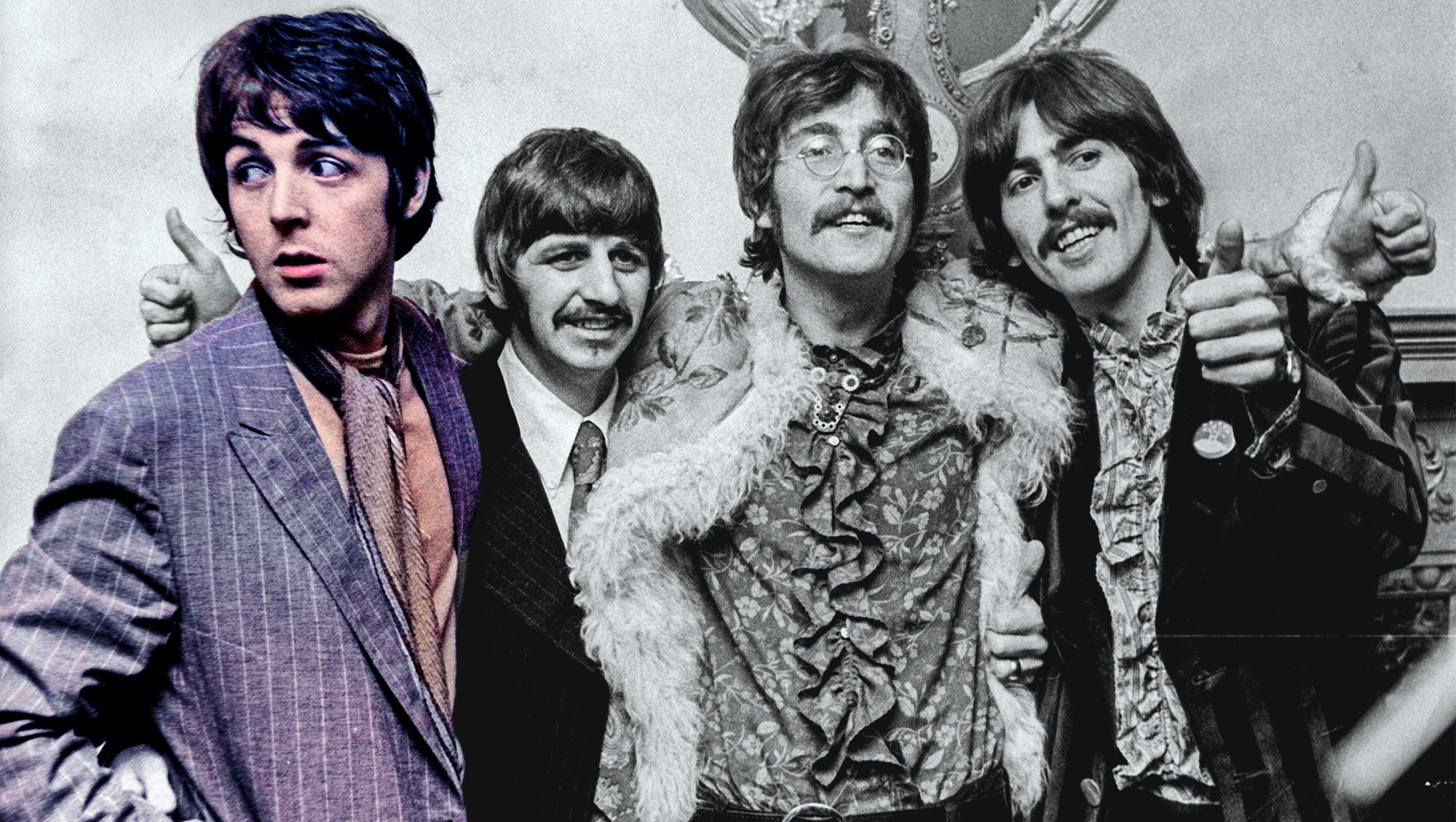 2TBTY54 Aug. 9, 1969 - London, England, U.K. - English rock band, The Beatles (L-R): PAUL McCARTNEY, RINGO STARR, JOHN LENNON and GEORGE HARRISON.