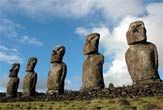 Some of Easter Island's famous stone Moai statues stood more than 30 feet high and weighed up to 82 tons.