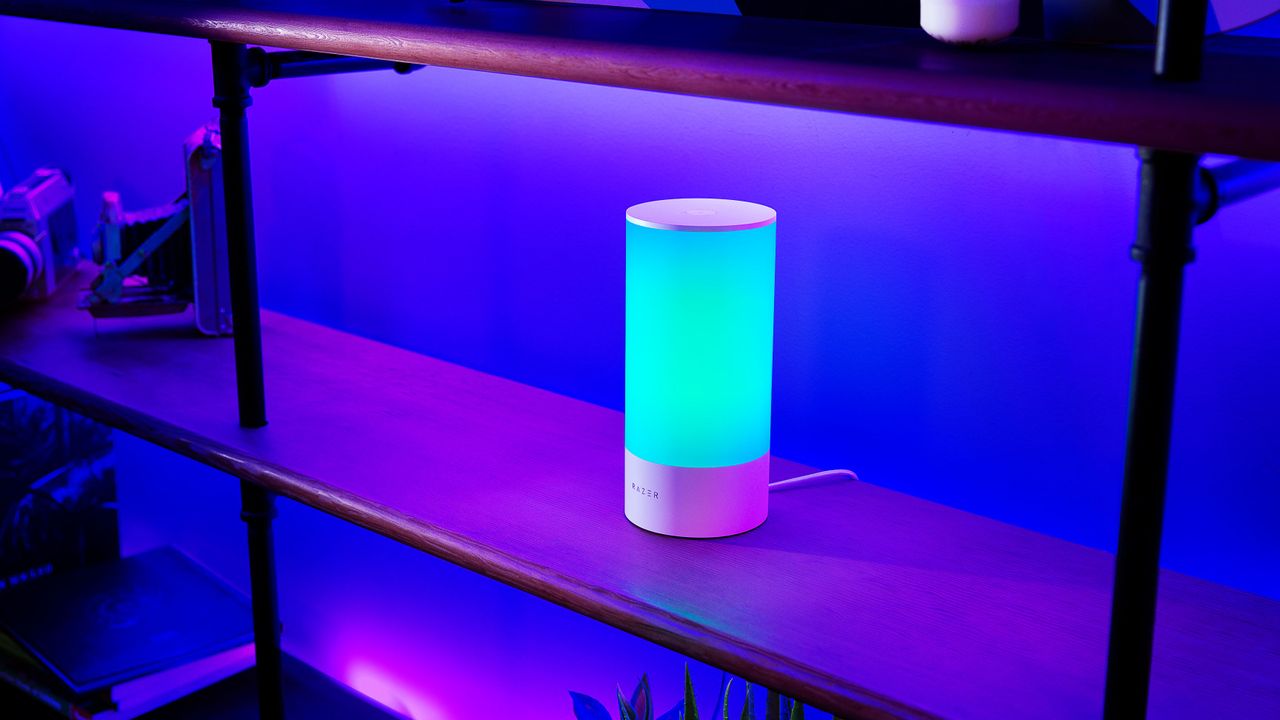 Images of the New Razer Synapse, Razer Chroma app, and Razer Aether products.