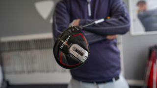 A close-up view of the TaylorMade Stealth 2 Plus 3-wood